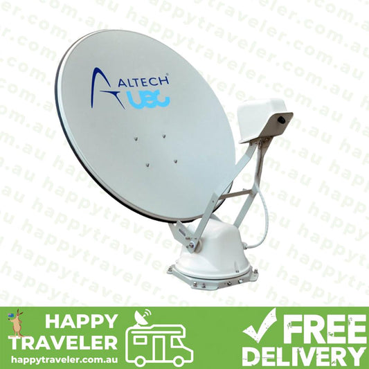 Altech 85cm Fully Auto Satellite Dish Complete System With Twin Tuner Receiver