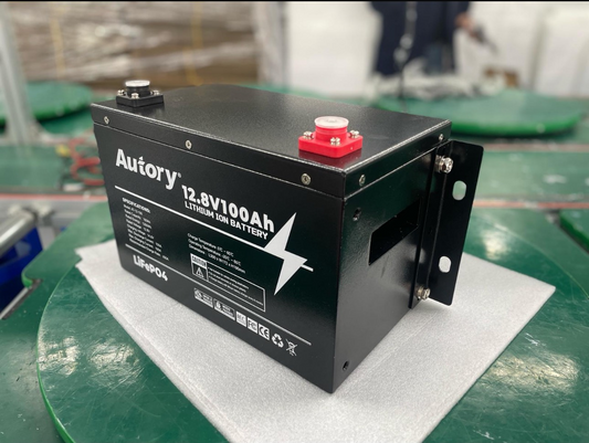 "Premium" AUTORY 12.8V100Ah LifePo4 Battery   All Metal Casing